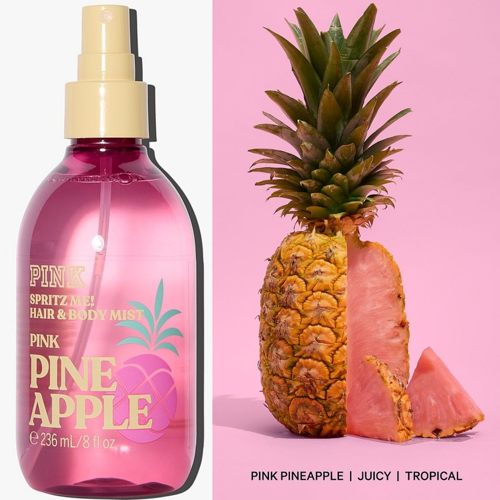 PINK Victoria's Secret Pink Pineapple Fragrance Hair & Body Mist 8oz NEW Rare